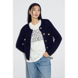 クルーネックツイードライクニットジャケット | AZUL BY MOUSSY | 詳細画像25 