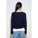 クルーネックツイードライクニットジャケット | AZUL BY MOUSSY | 詳細画像31 