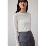 バックスリットシアーロングトップス | AZUL BY MOUSSY | 詳細画像2 