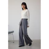 バックスリットシアーロングトップス | AZUL BY MOUSSY | 詳細画像3 