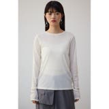 バックスリットシアーロングトップス | AZUL BY MOUSSY | 詳細画像4 