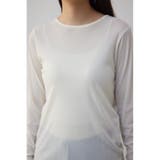 バックスリットシアーロングトップス | AZUL BY MOUSSY | 詳細画像8 