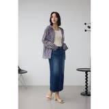 C/T冷感サイドゴムデニムスカート | AZUL BY MOUSSY | 詳細画像18 