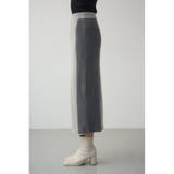 バイカラーIラインニットスカート | AZUL BY MOUSSY | 詳細画像15