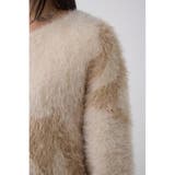 ニュアンスカウ柄Vネックニットトップス | AZUL BY MOUSSY | 詳細画像20 