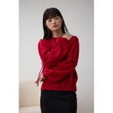 袖リボンデザインニット | AZUL BY MOUSSY | 詳細画像25