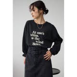 フロッキーロゴプリントロングTシャツ | AZUL BY MOUSSY | 詳細画像12 