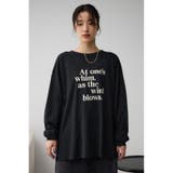 フロッキーロゴプリントロングTシャツ | AZUL BY MOUSSY | 詳細画像14 