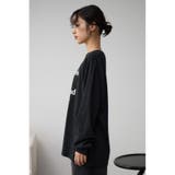 フロッキーロゴプリントロングTシャツ | AZUL BY MOUSSY | 詳細画像15 