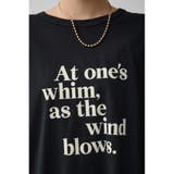 フロッキーロゴプリントロングTシャツ | AZUL BY MOUSSY | 詳細画像17 