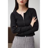 BLK | Wジップロングスリーブプルオーバー | AZUL BY MOUSSY