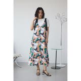 幾何学柄フレアワンピース | AZUL BY MOUSSY | 詳細画像14 