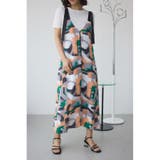 柄GRN5 | 幾何学柄フレアワンピース | AZUL BY MOUSSY