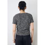 カットツイードフロントギャザートップス | AZUL BY MOUSSY | 詳細画像14
