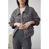 柄BLK5 | ツイードフリンジジャケット | AZUL BY MOUSSY