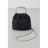 BLK | ラメシャギーメタルハンドルバッグ | AZUL BY MOUSSY