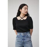 STRING DESIGN KNIT TOPS | AZUL BY MOUSSY | 詳細画像3