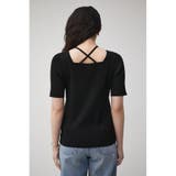 STRING DESIGN KNIT TOPS | AZUL BY MOUSSY | 詳細画像7