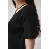 STRING DESIGN KNIT TOPS | AZUL BY MOUSSY | 詳細画像9