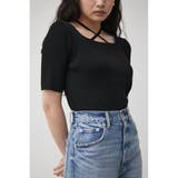 BLK | STRING DESIGN KNIT TOPS | AZUL BY MOUSSY