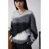 シャギー柄ニット | AZUL BY MOUSSY | 詳細画像1