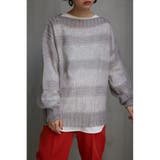 GRY | モヘヤライクスカシアミニットトップス | AZUL BY MOUSSY