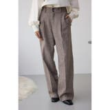 柄BRN5 | ヘリンボーンワイドパンツ | AZUL BY MOUSSY