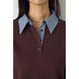 ポロカラーフハクドッキングニット | AZUL BY MOUSSY | 詳細画像6 
