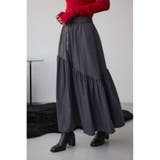 GRY | フロントジップフレアスカート | AZUL BY MOUSSY