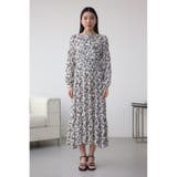 シアーチェックフラワー柄ワンピース | AZUL BY MOUSSY | 詳細画像5