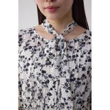 シアーチェックフラワー柄ワンピース | AZUL BY MOUSSY | 詳細画像8