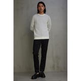 ハニカムベーシッククルーネックニット | AZUL BY MOUSSY | 詳細画像4 