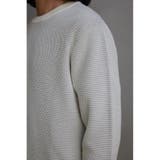 ハニカムベーシッククルーネックニット | AZUL BY MOUSSY | 詳細画像9 