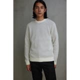 ハニカムベーシッククルーネックニット | AZUL BY MOUSSY | 詳細画像3 