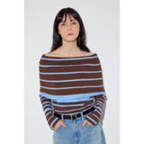 柄BRN5 | オフショルニットトップス | AZUL BY MOUSSY
