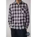 柄BLK5 | C/Tライトオンブレーチェックシャツ | AZUL BY MOUSSY