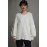 シャギーVネックニットトップス | AZUL BY MOUSSY | 詳細画像4