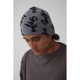 GRY | 総ロゴニット帽 | AZUL BY MOUSSY