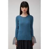 袖シアーフレアニットトップス | AZUL BY MOUSSY | 詳細画像26