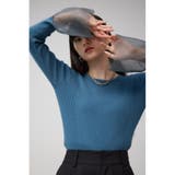 袖シアーフレアニットトップス | AZUL BY MOUSSY | 詳細画像23