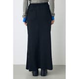 ジップデザイン裏毛ロングスカート | AZUL BY MOUSSY | 詳細画像4