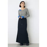 ジップデザイン裏毛ロングスカート | AZUL BY MOUSSY | 詳細画像5