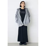 ジップデザイン裏毛ロングスカート | AZUL BY MOUSSY | 詳細画像6