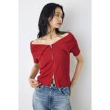 D/RED3 | ダブルジップオフショルトップス | AZUL BY MOUSSY