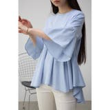 BLU | 袖フレアペプラムカットトップス | AZUL BY MOUSSY