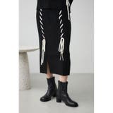 BLK | ステッチデザインリブスカート | AZUL BY MOUSSY