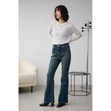 AZUL DENIM オーバーダイ切替フレアデニム | AZUL BY MOUSSY | 詳細画像4