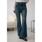 AZUL DENIM オーバーダイ切替フレアデニム | AZUL BY MOUSSY | 詳細画像1