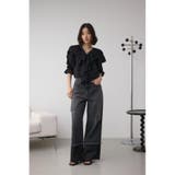 ラッフルフリル5分袖ブラウス | AZUL BY MOUSSY | 詳細画像16 