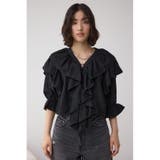 ラッフルフリル5分袖ブラウス | AZUL BY MOUSSY | 詳細画像17 